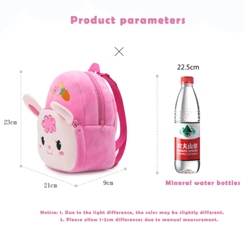 Mini Cartoon Kids Plush Backpack Baby Toy Schoolbag Student Kindergarten
