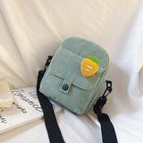 Canvas Mini Crossbody Bag for Women All-match Shoulder Square Bag