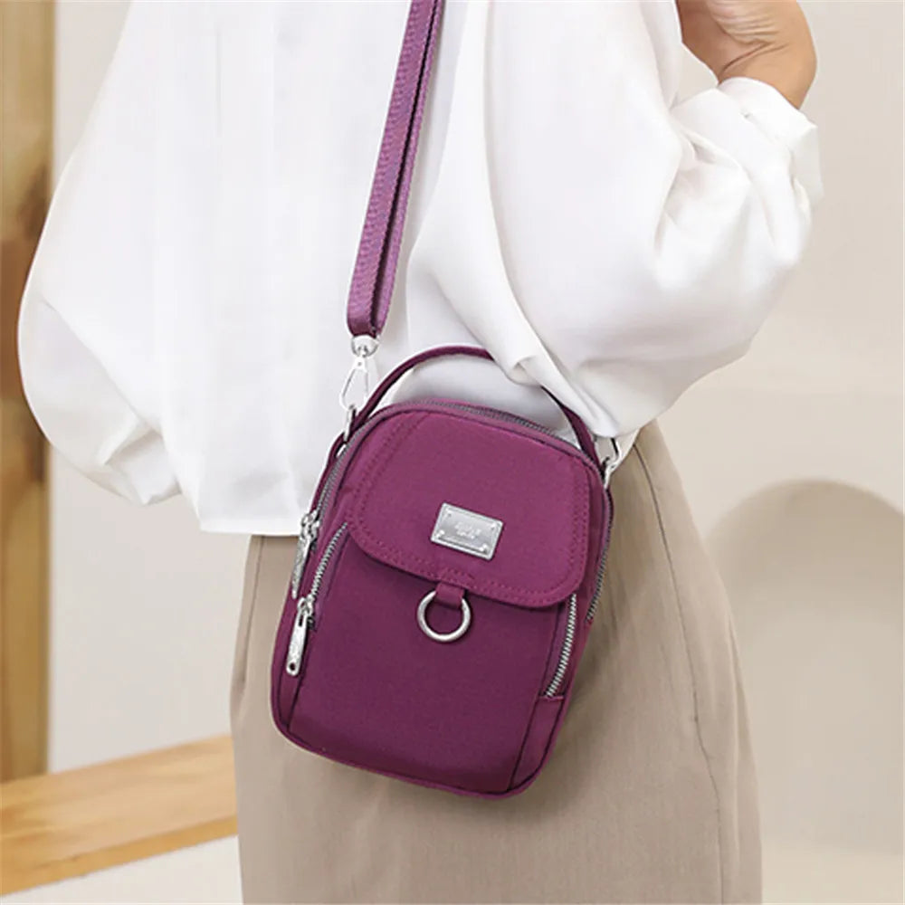 Casual High Nylon Ladies Shoulder Bag Solid Women Messenger Bags Sac Femme