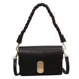 Hot Pink Leather Shoulder Bag for Women High Side Crossbody Phone Purse