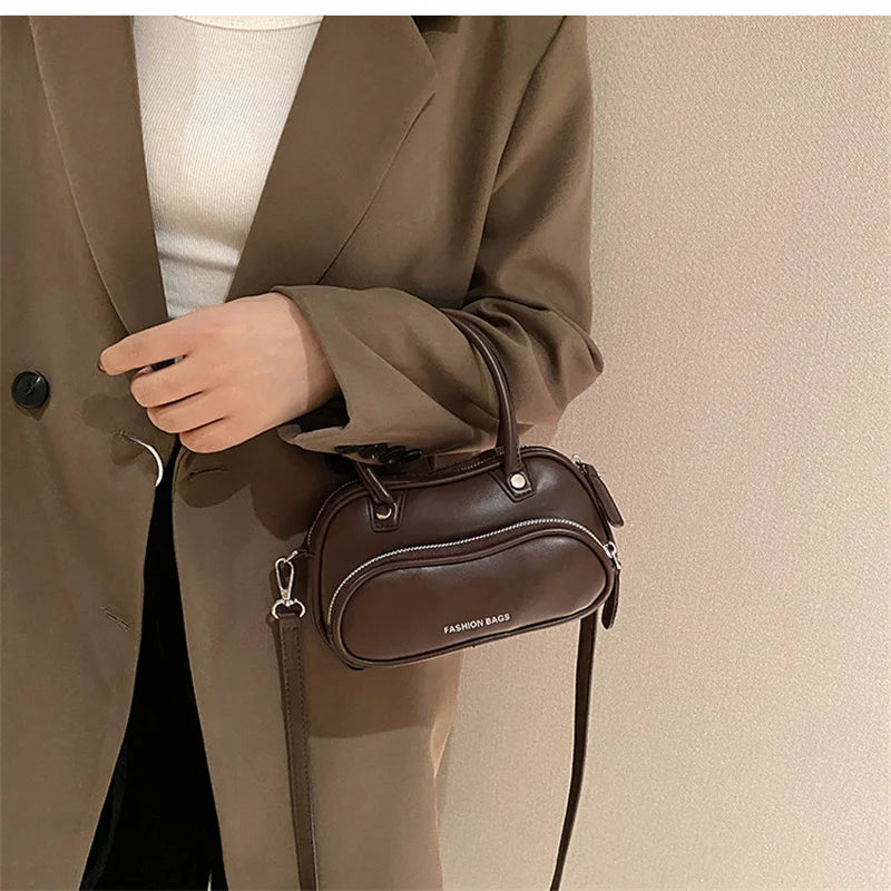 Mini Ladies Handbags PU Leather Women Shoulder Bag Portable Small Square Bag