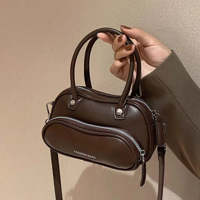 Mini Ladies Handbags PU Leather Women Shoulder Bag Portable Small Square Bag