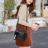Mini PU Leather Crossbody Bag For Women Hair ball Shoulder Messenger Bag