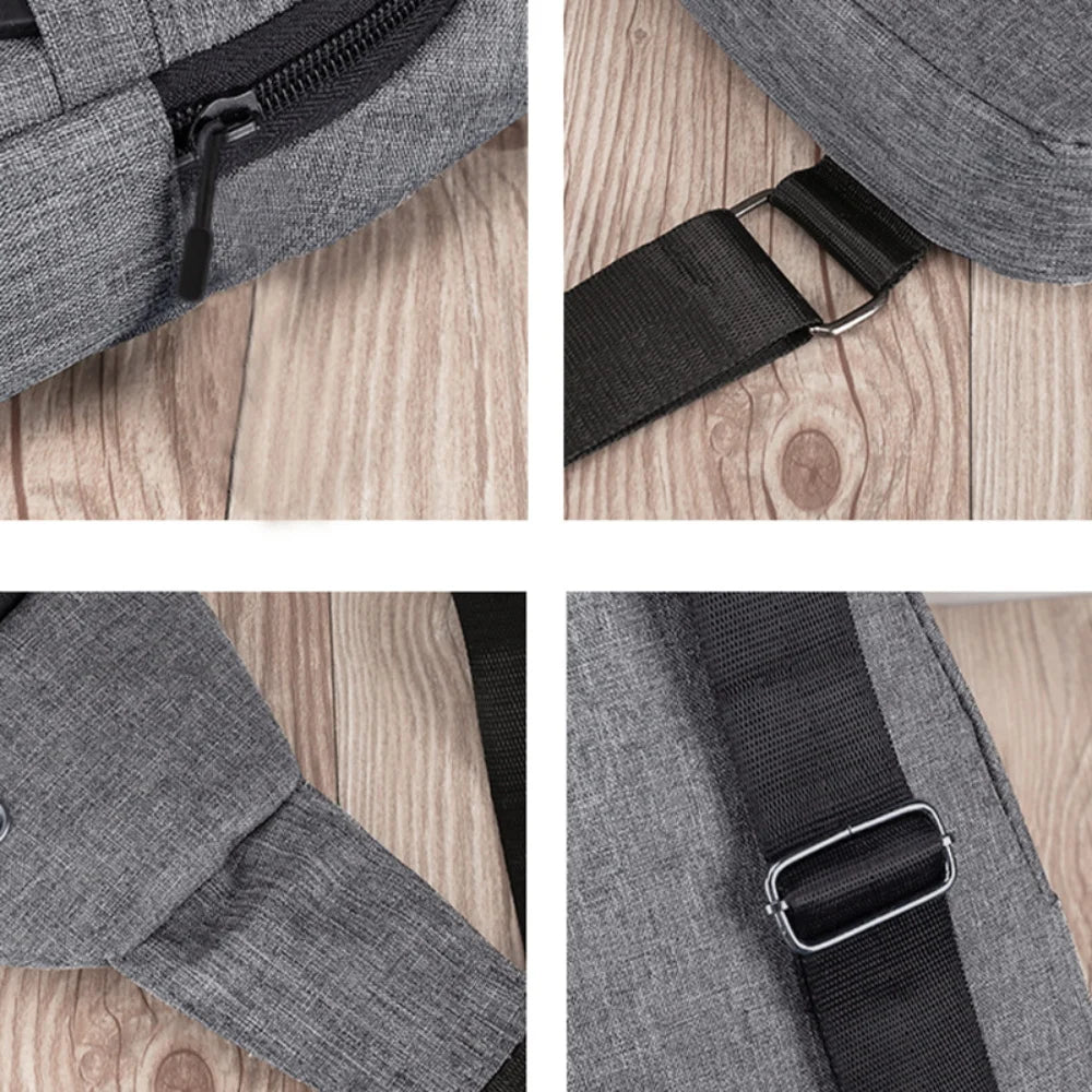 Samurai Print Chest Waist Pack Theftproof Crossbody Bag