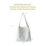 Embroidered Mini Shoulder Bag with Daisies