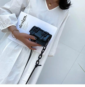 Small Messenger Bag For Women Yellow Chain Purse Crossbody Handbag