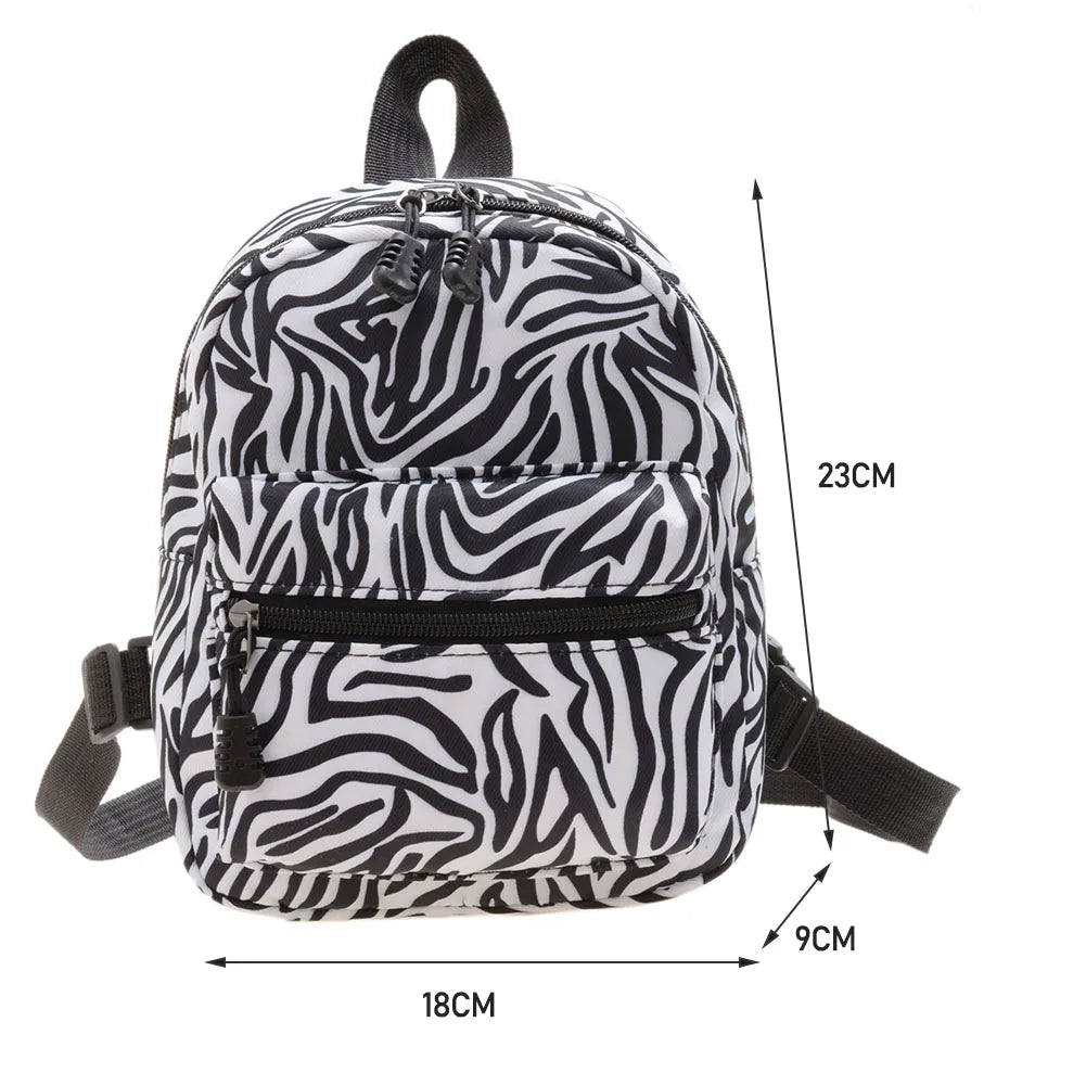 Animal Printing Mini Backpack for Teen Girls School Bag