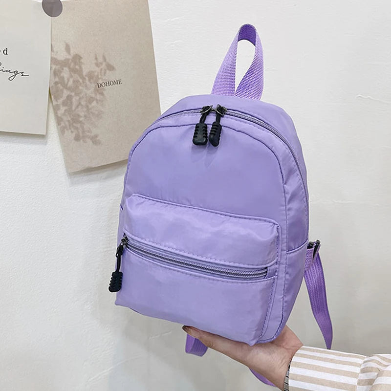 Nylon Mini Women Backpack Small School Bags Rucksack for Teen Girls