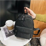 Nylon Mini Women Backpack Small School Bags Rucksack for Teen Girls