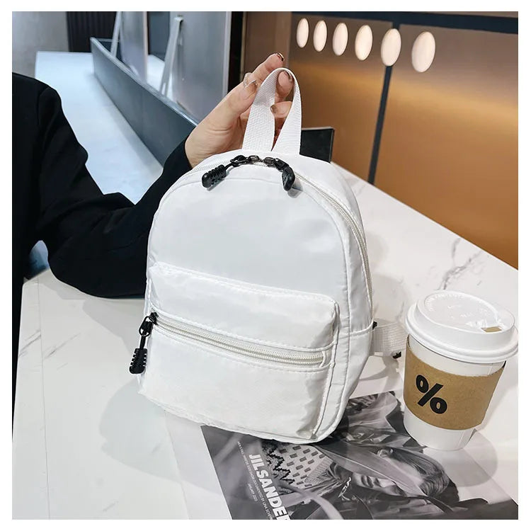 Women's Nylon Mini Backpack Small School Bag Rucksack for Teen Girls