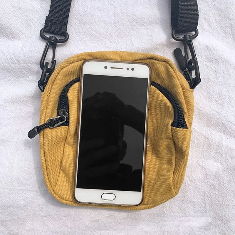 Canvas Crossbody Small Bags for Women Cloth Shoulder Bags