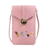 Cartoon Print Leather Mobile Phone Bag Wallet