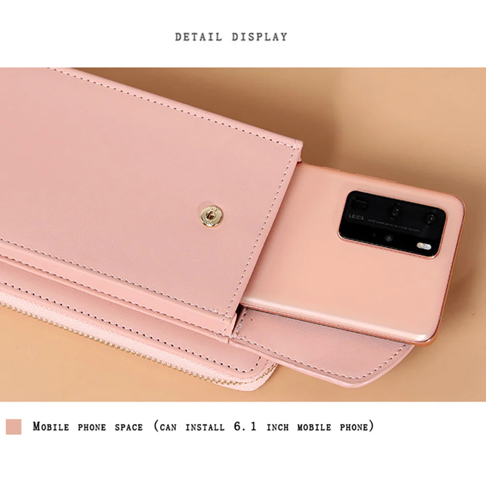 Cell Cover Mask Print Crossbody Shoulder Bag Wallet Case
