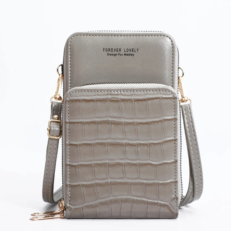Crossbody Bags Women Mini Solid PU Leather Shoulder Messenger Bag