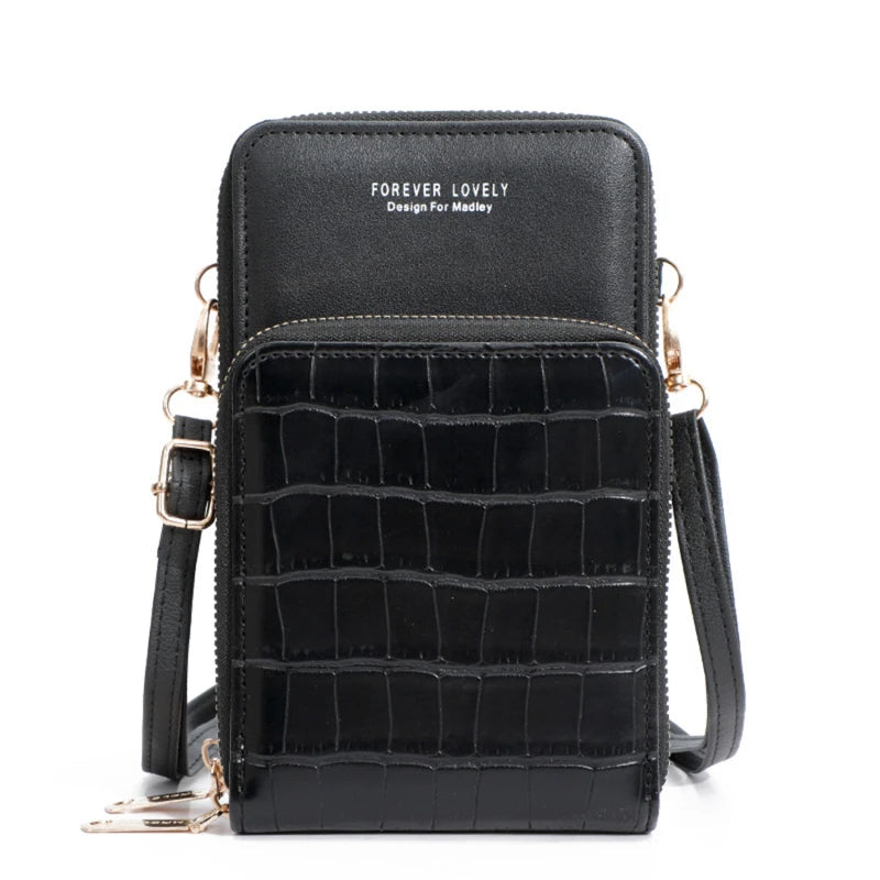 Crossbody Bags Women Mini Solid PU Leather Shoulder Messenger Bag
