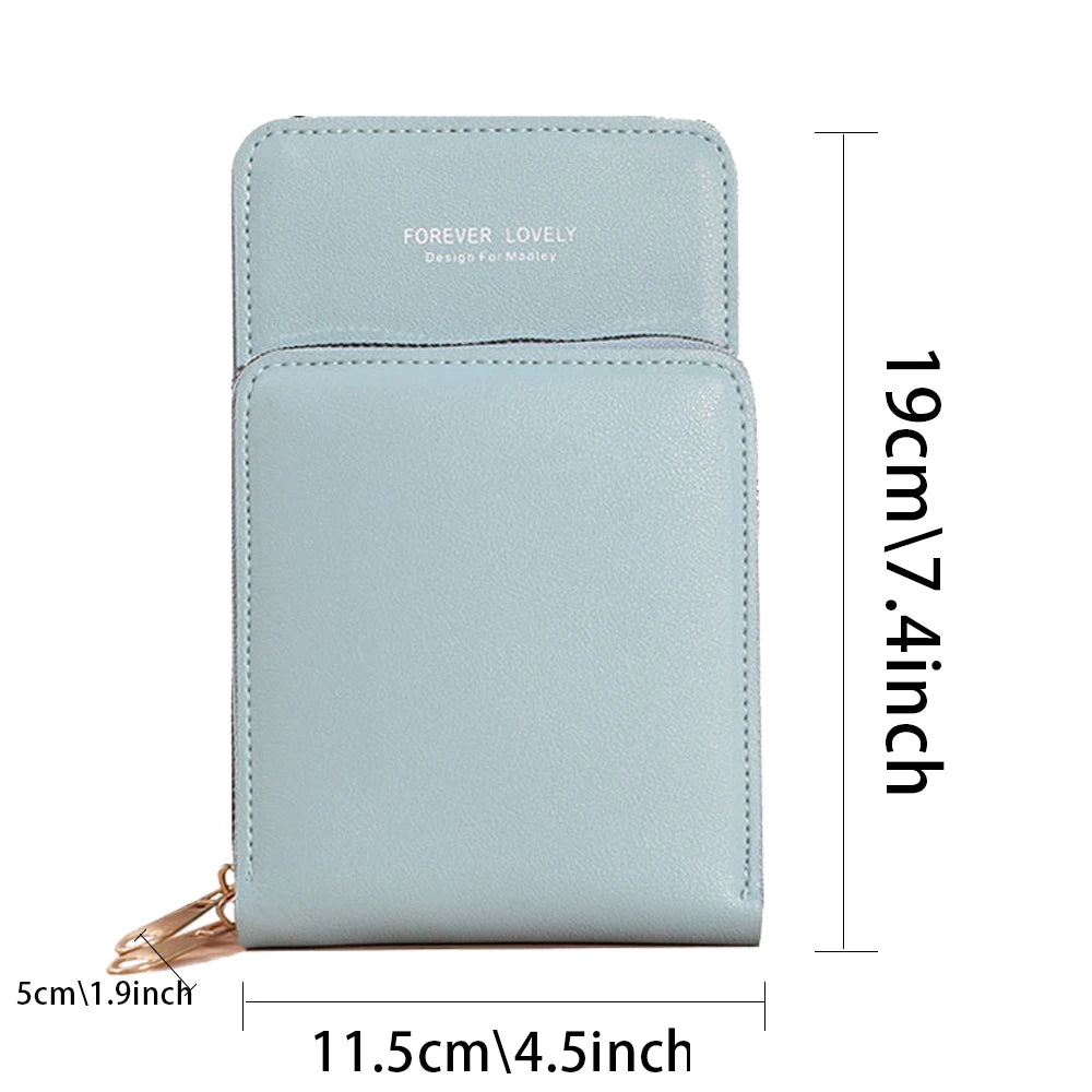 Cat Print Phone Purse Crossbody Shoulder Bag