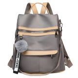 Hair Ball Pendant Shoulder Bag Women Backpack