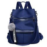 Hair Ball Pendant Shoulder Bag Women Backpack