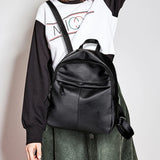 Faux Leather Large Capacity Travel Backpack for Women