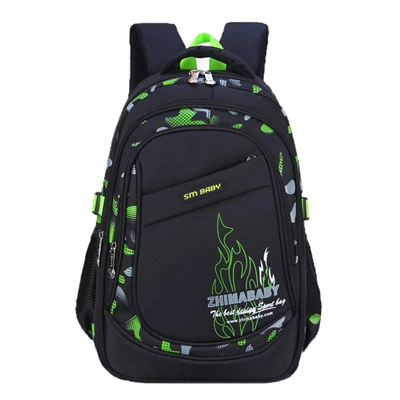 Children's Orthopedic School Bags For Boys Lightweight Nylon Student Schoolbags