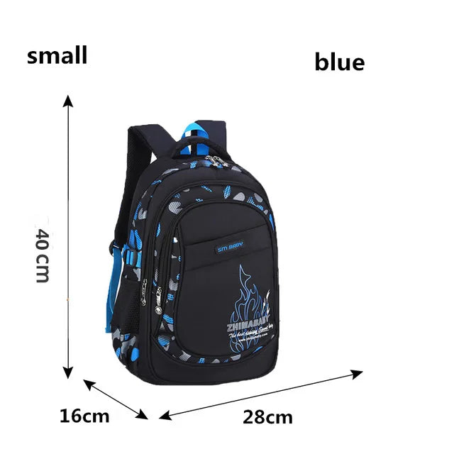 Children's Orthopedic School Bags For Boys Lightweight Nylon Student Schoolbags
