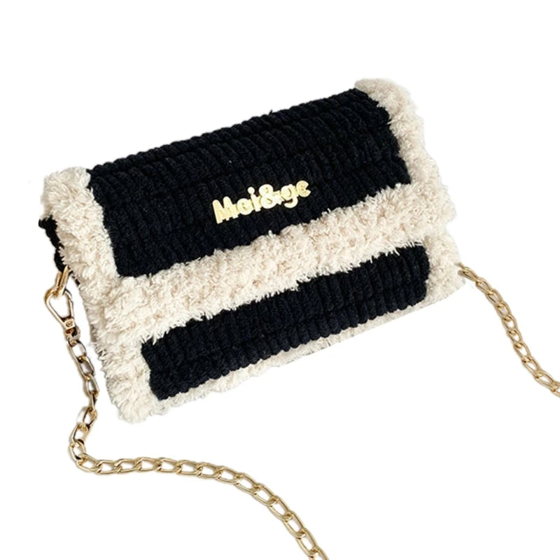 DIY Weaving Bag Kit Mesh Cloth Wool Material Set