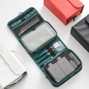 Modern Minimalist Matt PU Folding Wash Bag Travel Portable Storage