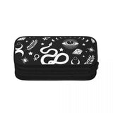 Witch Occult Symbols Pen Box Anime Zipper Pen Bag Child Stationery Bag Gift