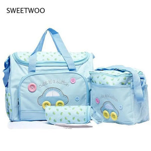 Mom Diaper Bag One Shoulder Baby Bag Set Nappy Mommy Bag Women Travel Handbag