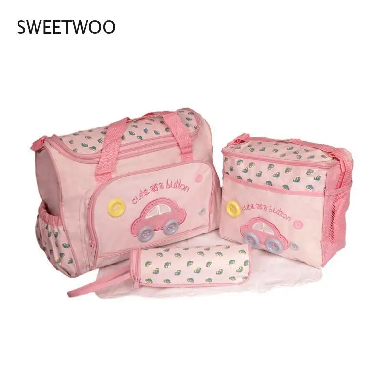 Mom Diaper Bag One Shoulder Baby Bag Set Nappy Mommy Bag Women Travel Handbag