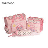 Mom Diaper Bag One Shoulder Baby Bag Set Nappy Mommy Bag Women Travel Handbag