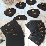 Monogrammed Name Wallet Leather Women Wallets and Purses