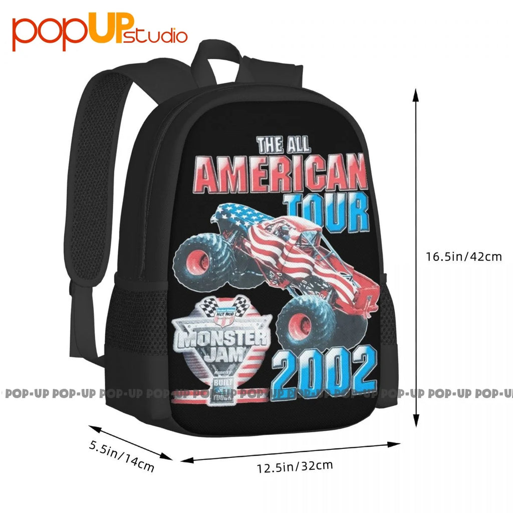 Monster Truck Jam 2002 Grave Digger All American Tour Backpack