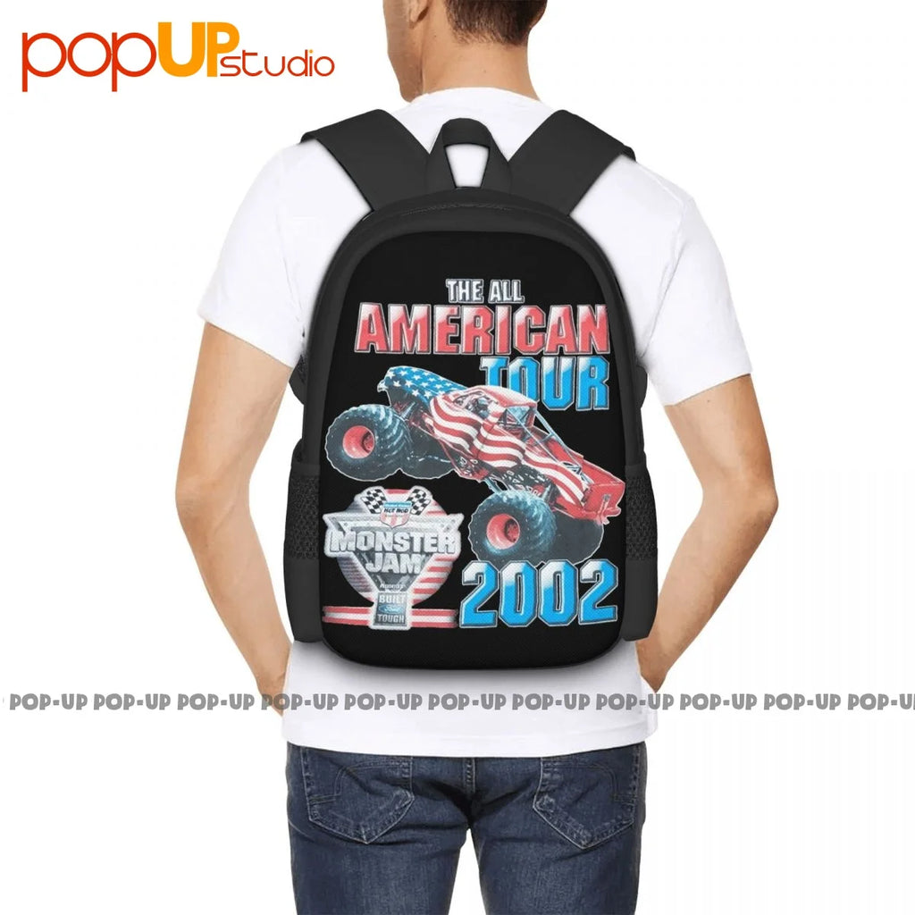 Monster Truck Jam 2002 Grave Digger All American Tour Backpack
