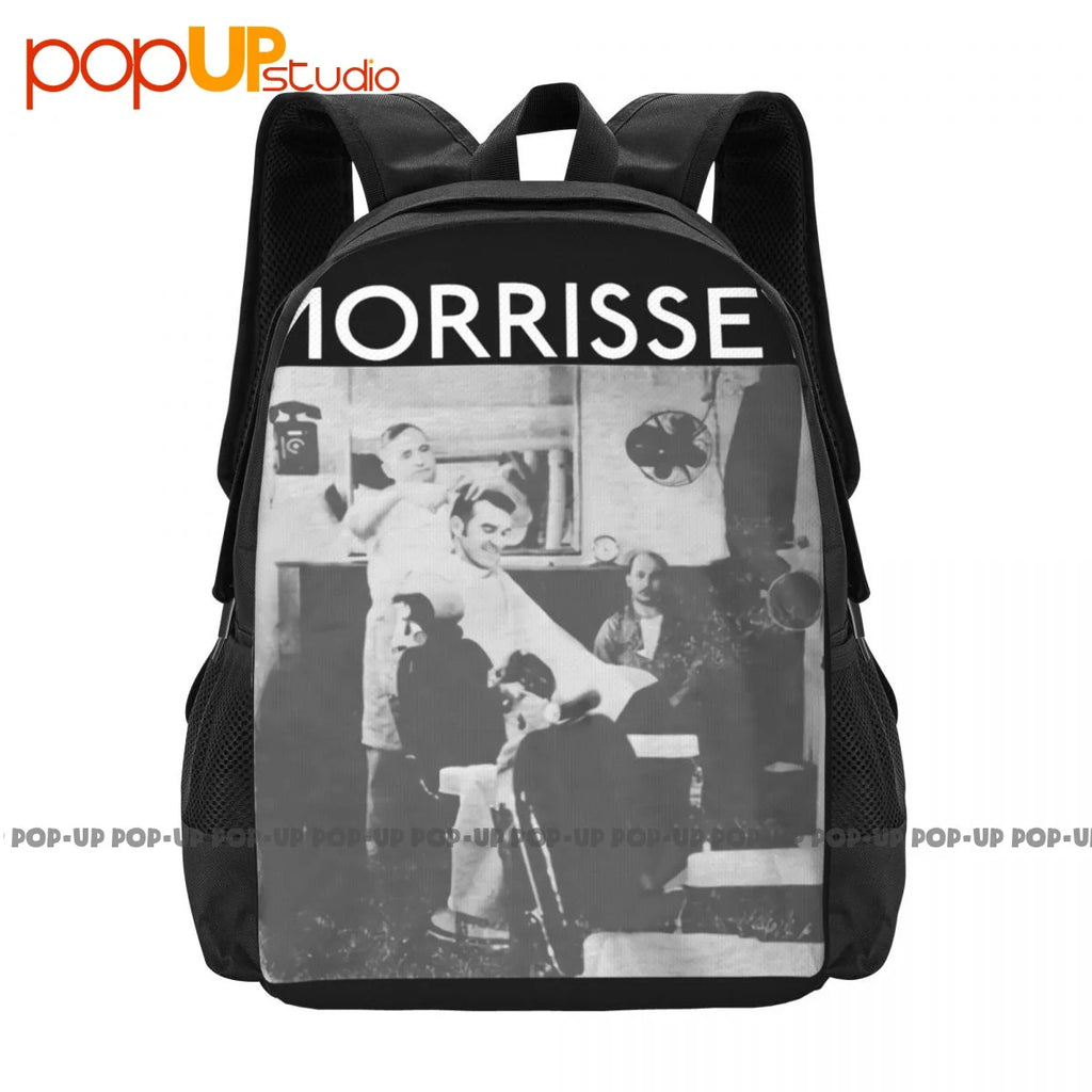 Morrissey 'Barber Shop' Backpack Large Capacity Print Beach Bag