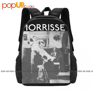 Morrissey 'Barber Shop' Backpack Large Capacity Print Beach Bag