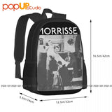 Morrissey 'Barber Shop' Backpack Large Capacity Print Beach Bag