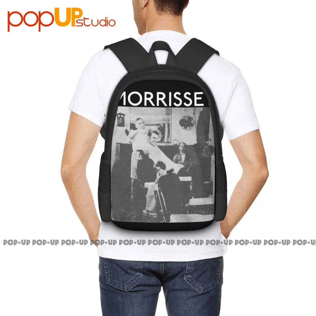 Morrissey 'Barber Shop' Backpack Large Capacity Print Beach Bag