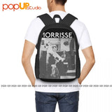 Morrissey 'Barber Shop' Backpack Large Capacity Print Beach Bag