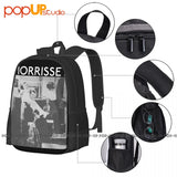 Morrissey 'Barber Shop' Backpack Large Capacity Print Beach Bag