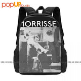 Morrissey 'Barber Shop' Backpack Large Capacity Print Beach Bag