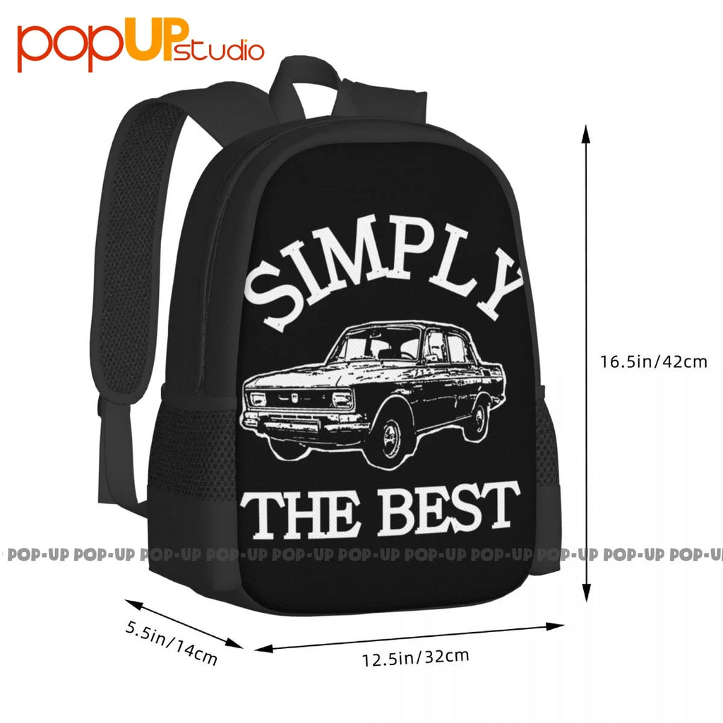 Moskvich 2140 Backpack Large Capacity School Art Print Sports Style