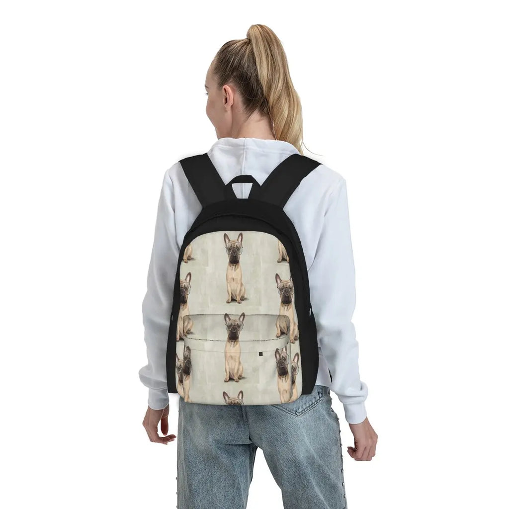 Bulldog Anime Backpack for Men and Women