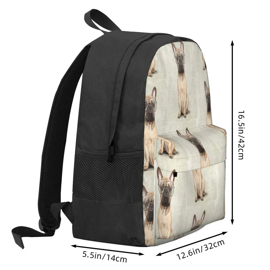 Bulldog Anime Backpack for Men and Women