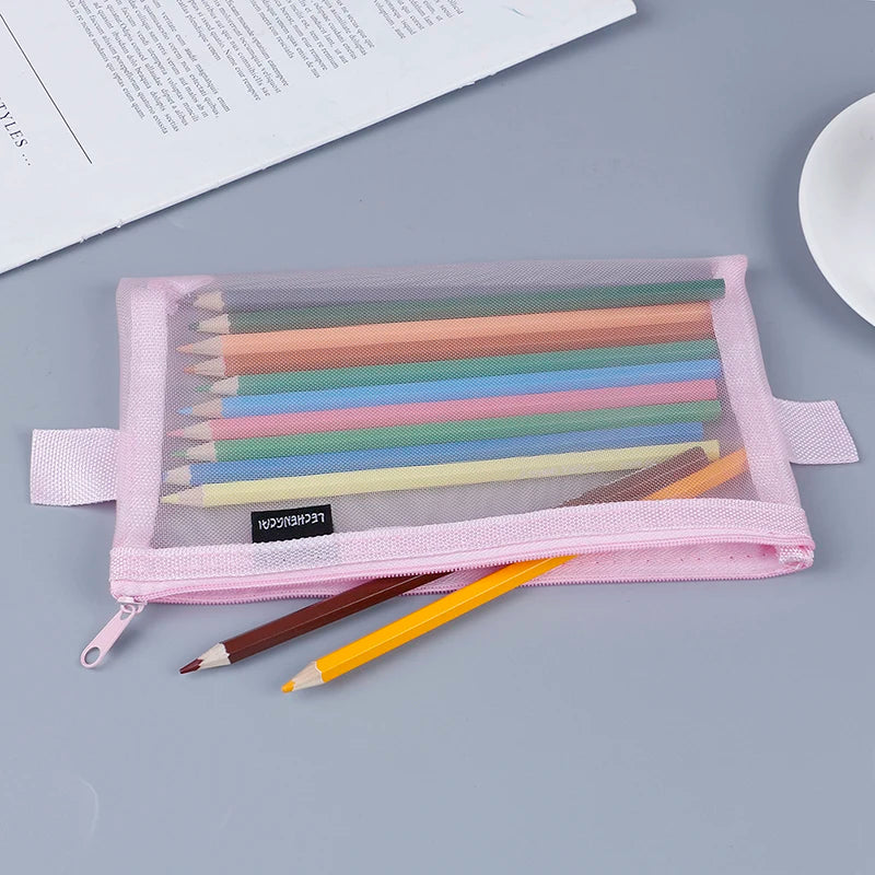 Multi-Function Mesh Beauty Zipper Cosmetic Travel Bag