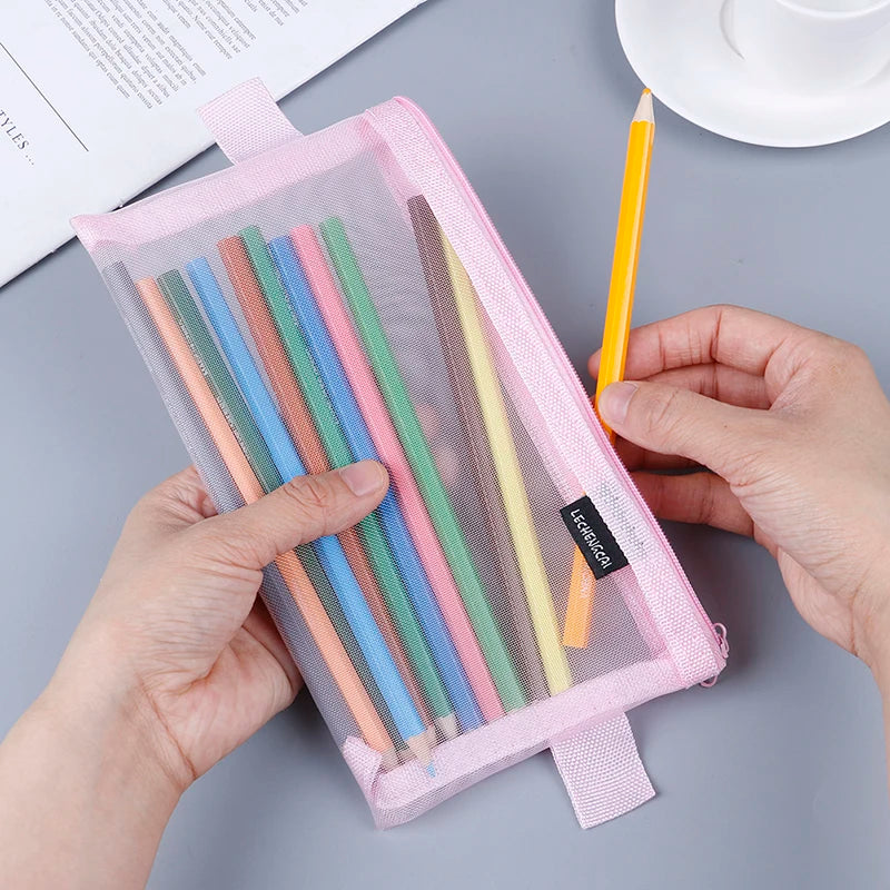 Multi-Function Mesh Beauty Zipper Cosmetic Travel Bag