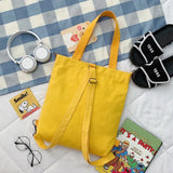 Preppy Shoulder Bags Women Students School Large Capacity Cross Body Canvas Bag