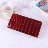 Crocodile Pattern Wallet Large Capacity Mobile Bag