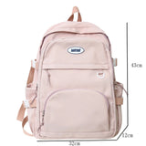 Multi-Pocket Nylon Woman Backpack Casual Student Rucksack High Capacity