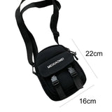 Canvas Crossbody Bag Moisture-proof Lightweight Adjustable Large Capacity